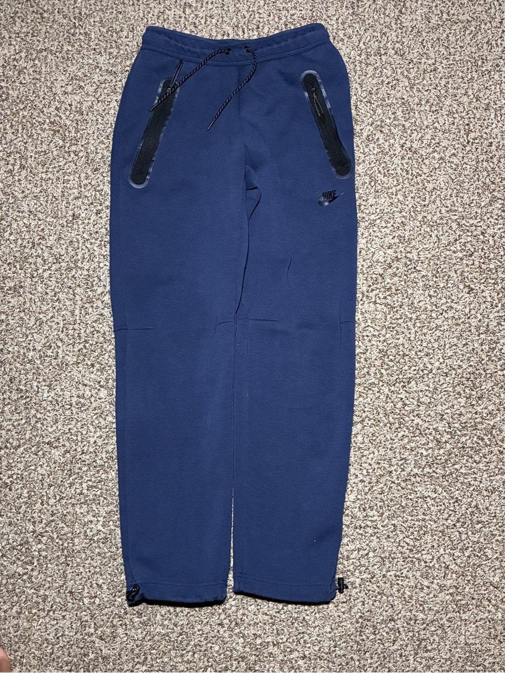 NikeTech Navy Fleece Jogger Pants